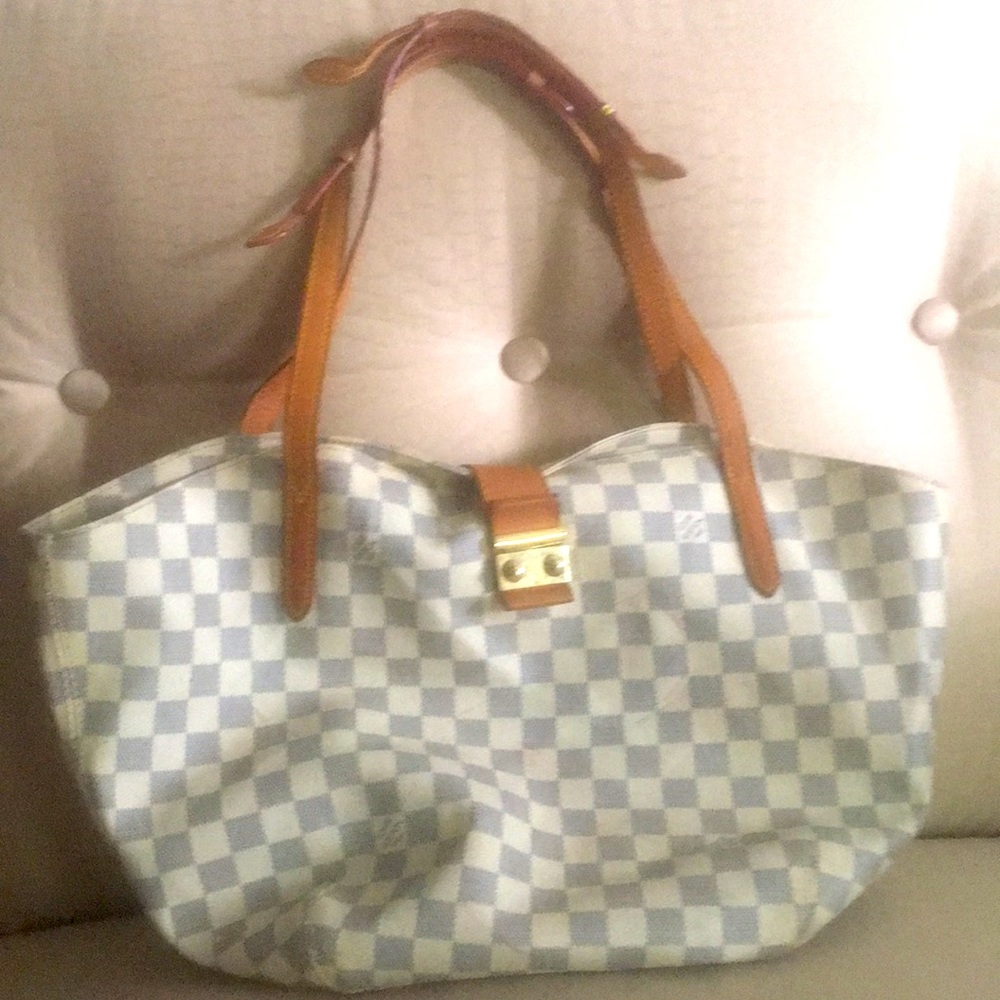 LOUIS VUITTON Damier Double Strap Bag